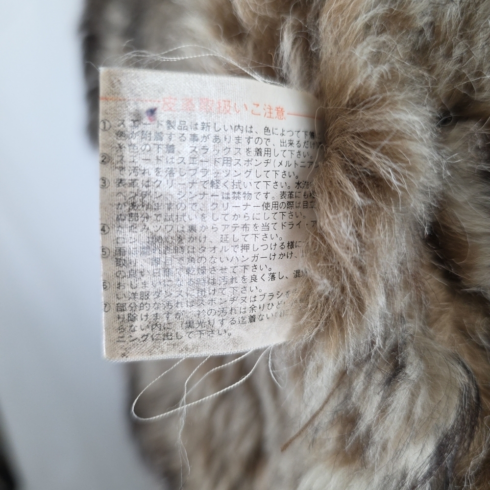 Vintage Brown Suede Penny Lane Bratz Womens Coat Jacket Faux Fur Large Teddy - Picture 13 of 16